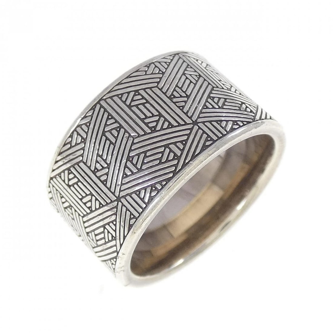 HERMES 925 RING: HERMES 925 Ring Brand: HERMES Type: Ring Material: 925 Silver, Color: Silver Size: 5.5 -6 US Accessories: None Accessories Notice: When purchasing pre-owned goods, please refer to the photos