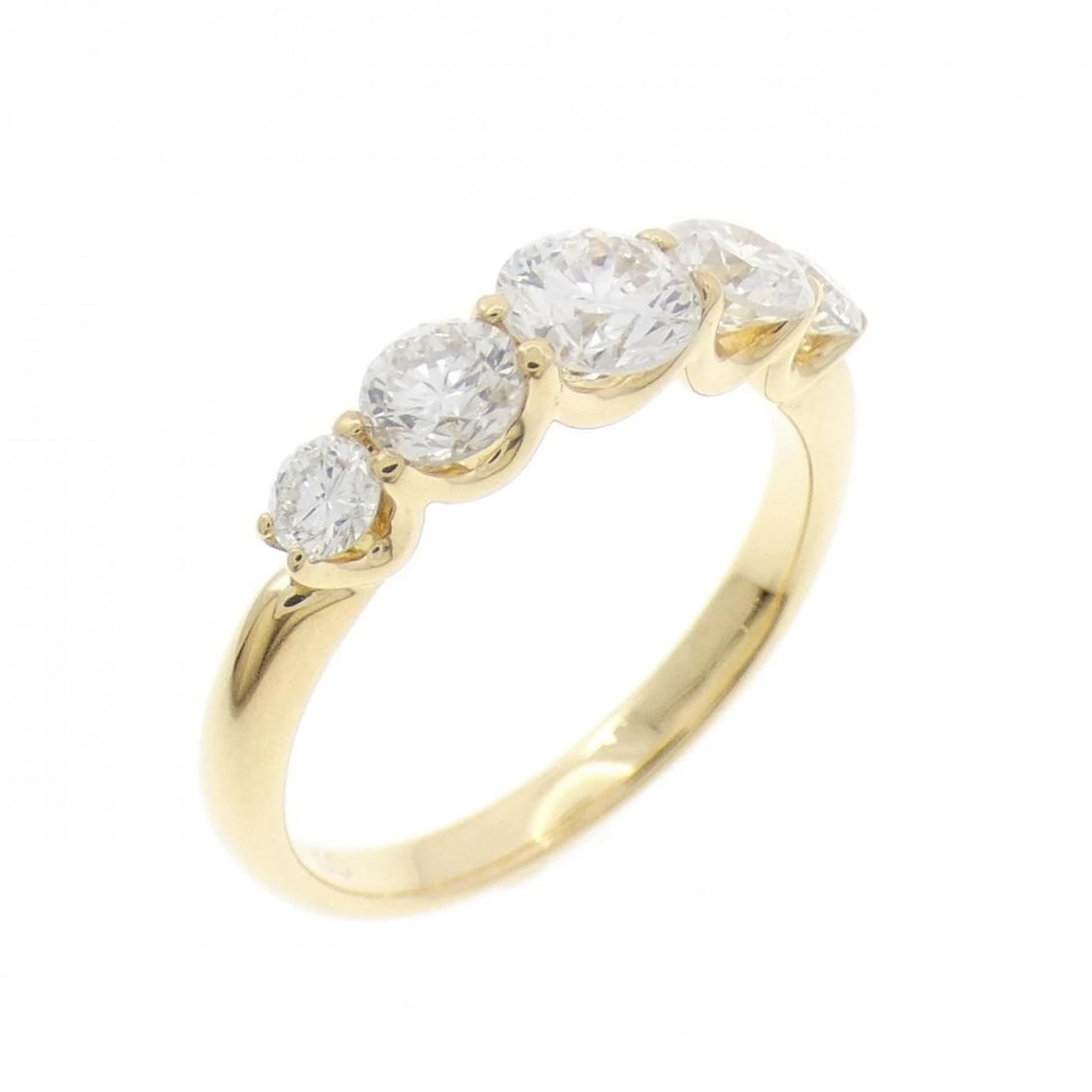 K18YG DIAMOND RING: K18YG Diamond Ring Brand: Unbranded Type: Ring Material: K18 Yellow Gold, Main Stone/Creation Natural Color: YG Size: 5.5 -6 US Accessories: None Accessories Notice: When purchasing pre-owned