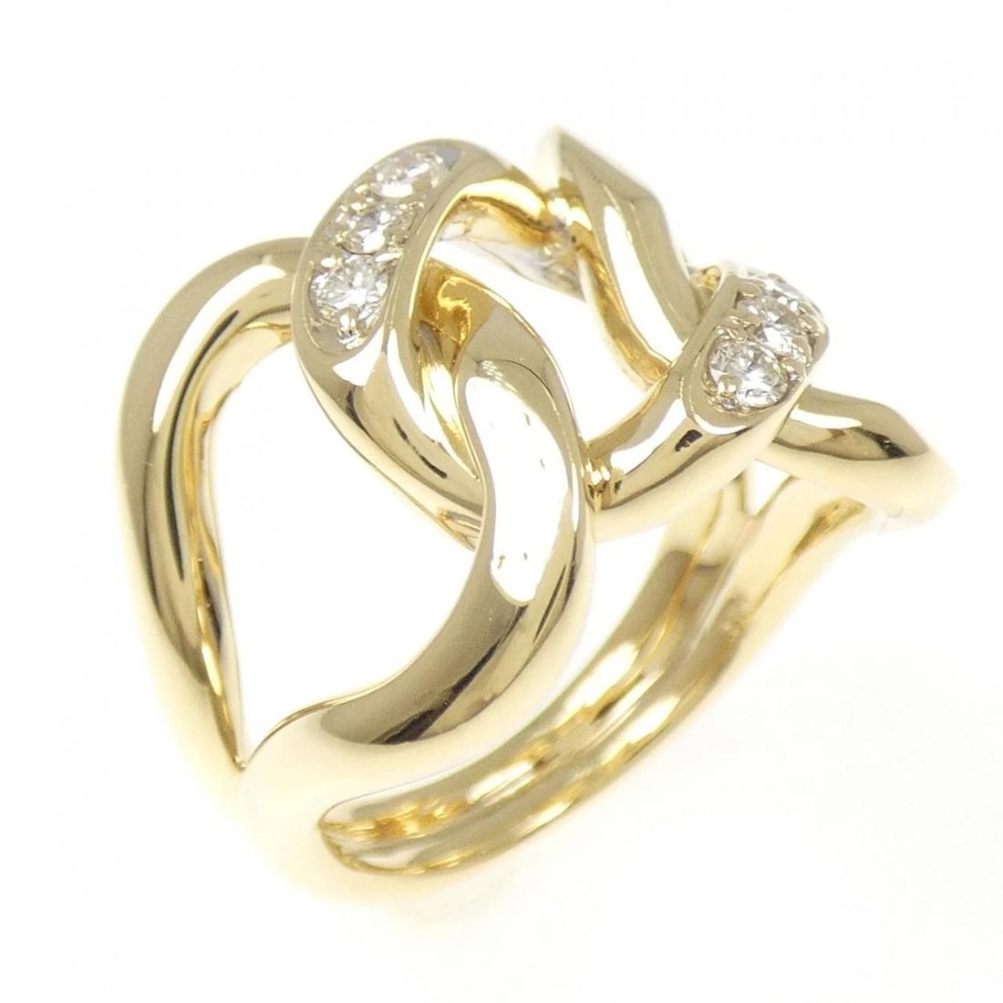 K18YG DIAMOND RING: K18YG Diamond Ring Brand: Unbranded Type: Ring Material: K18 Yellow Gold, Main Stone/Creation Natural Color: YG Size: 6 US Accessories: None Accessories Notice: When purchasing pre-owned
