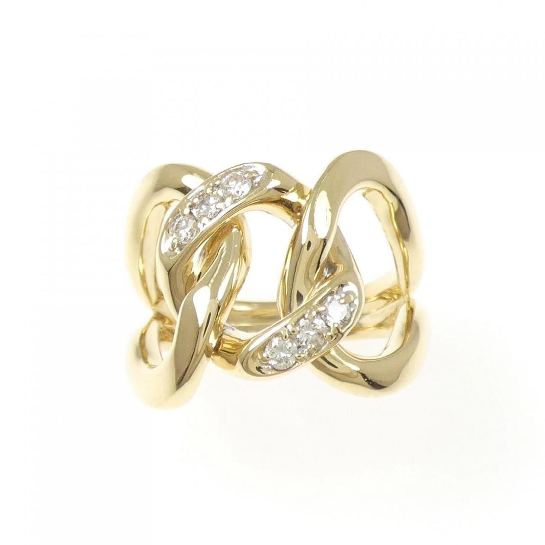 K18YG DIAMOND RING - 2