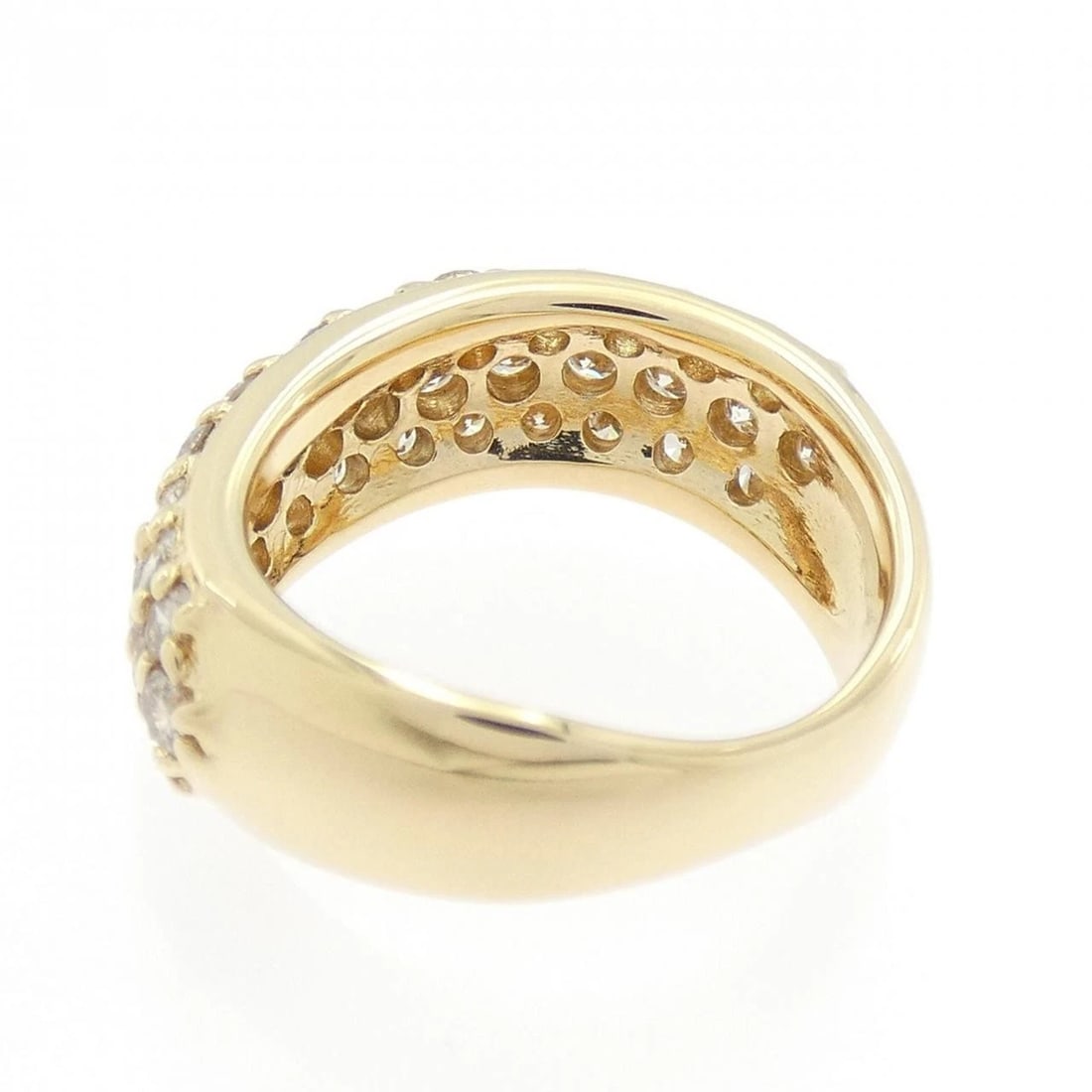 K18YG PAVE DIAMOND RING - 3