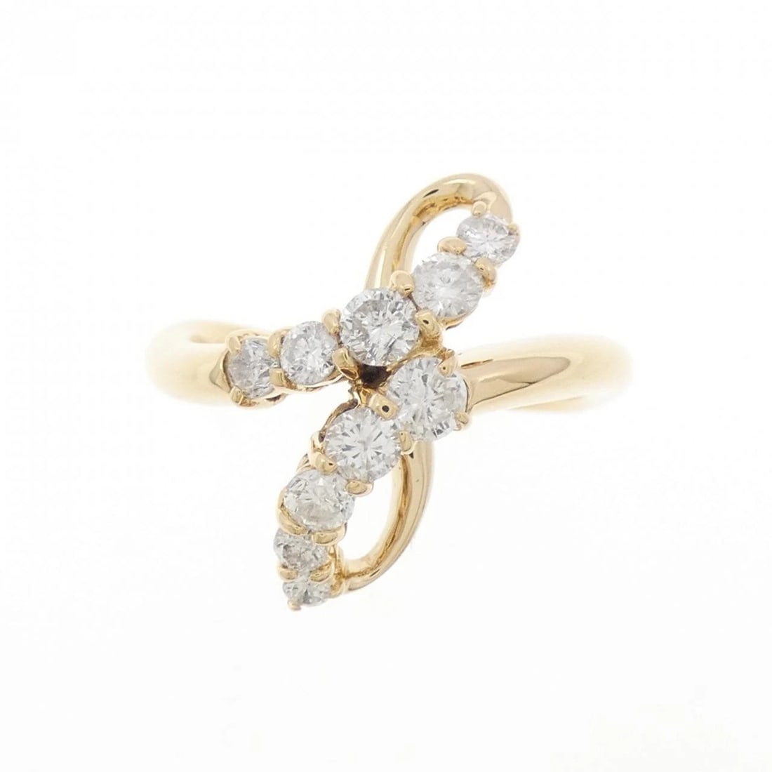 K18YG DIAMOND RING - 2