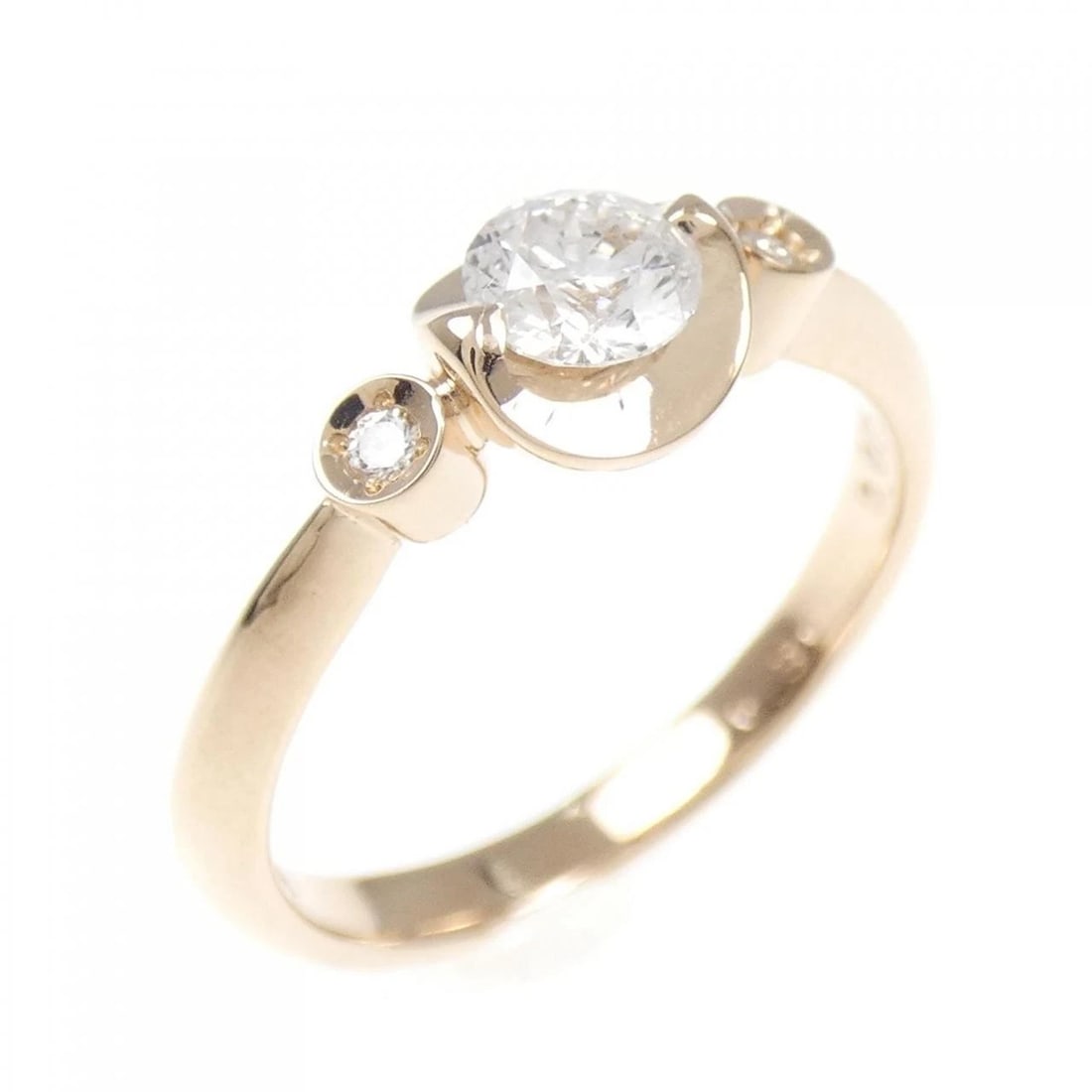 K18PG DIAMOND RING: K18PG Diamond Ring Brand: Unbranded Type: Ring Material: K18 Pink Gold, Main Stone/Creation Natural Color: pink Size: 5 US Accessories: None Accessories Notice: When purchasing pre-owned