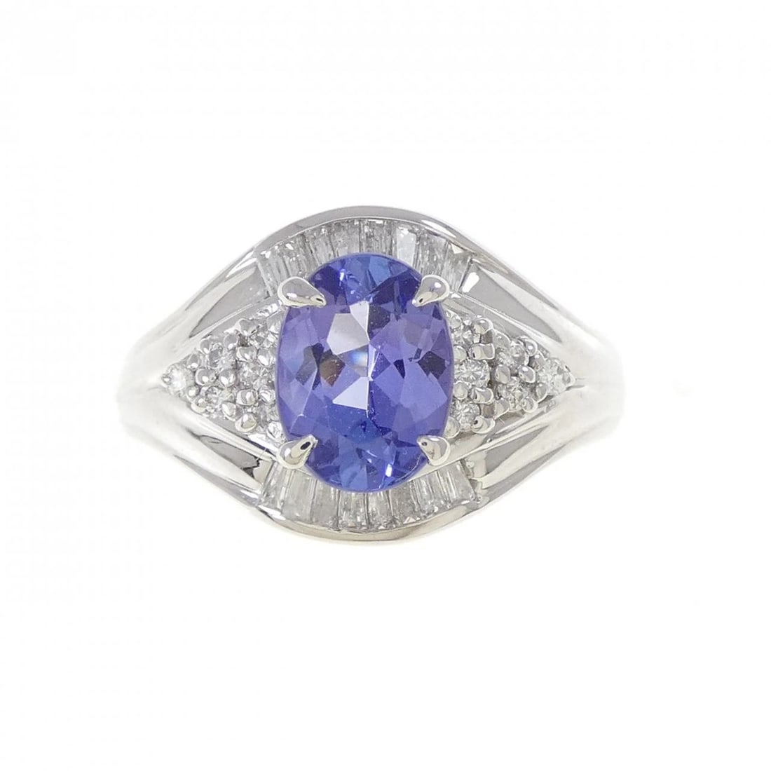 PT900 TANZANITE RING - 2
