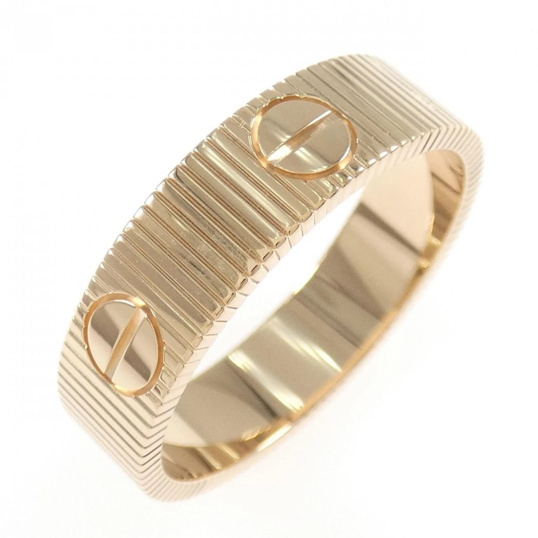 CARTIER LOVE UNLIMITED RING: Cartier Love unlimited Ring Brand: Cartier Type: Ring Material: 750 Pink Gold, Color: Pink Gold Size: 14-14.5 (US size) Accessories: None Accessories Notice: When purchasing pre-owned goods,