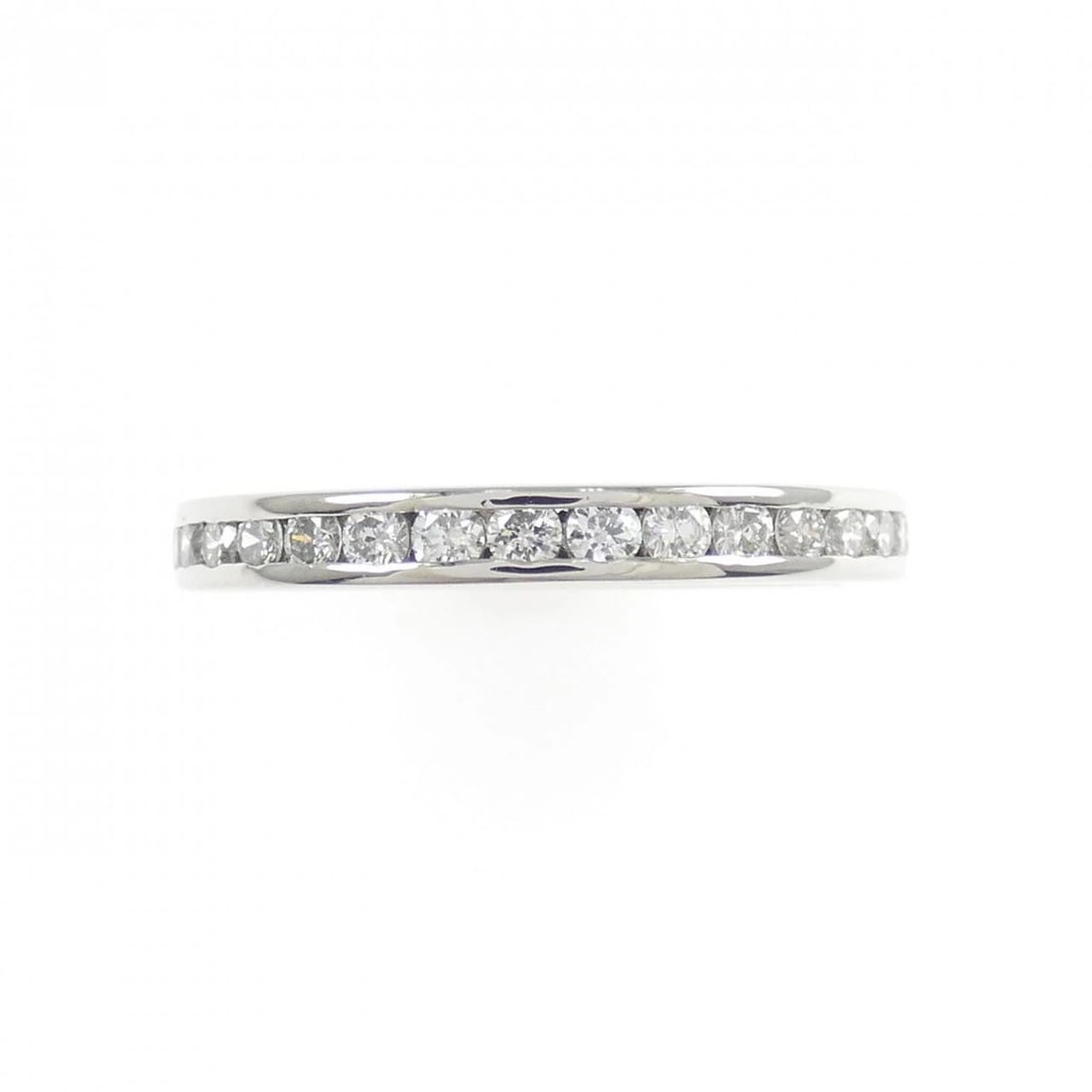PT900 HALF ETERNITY DIAMOND RING - 2