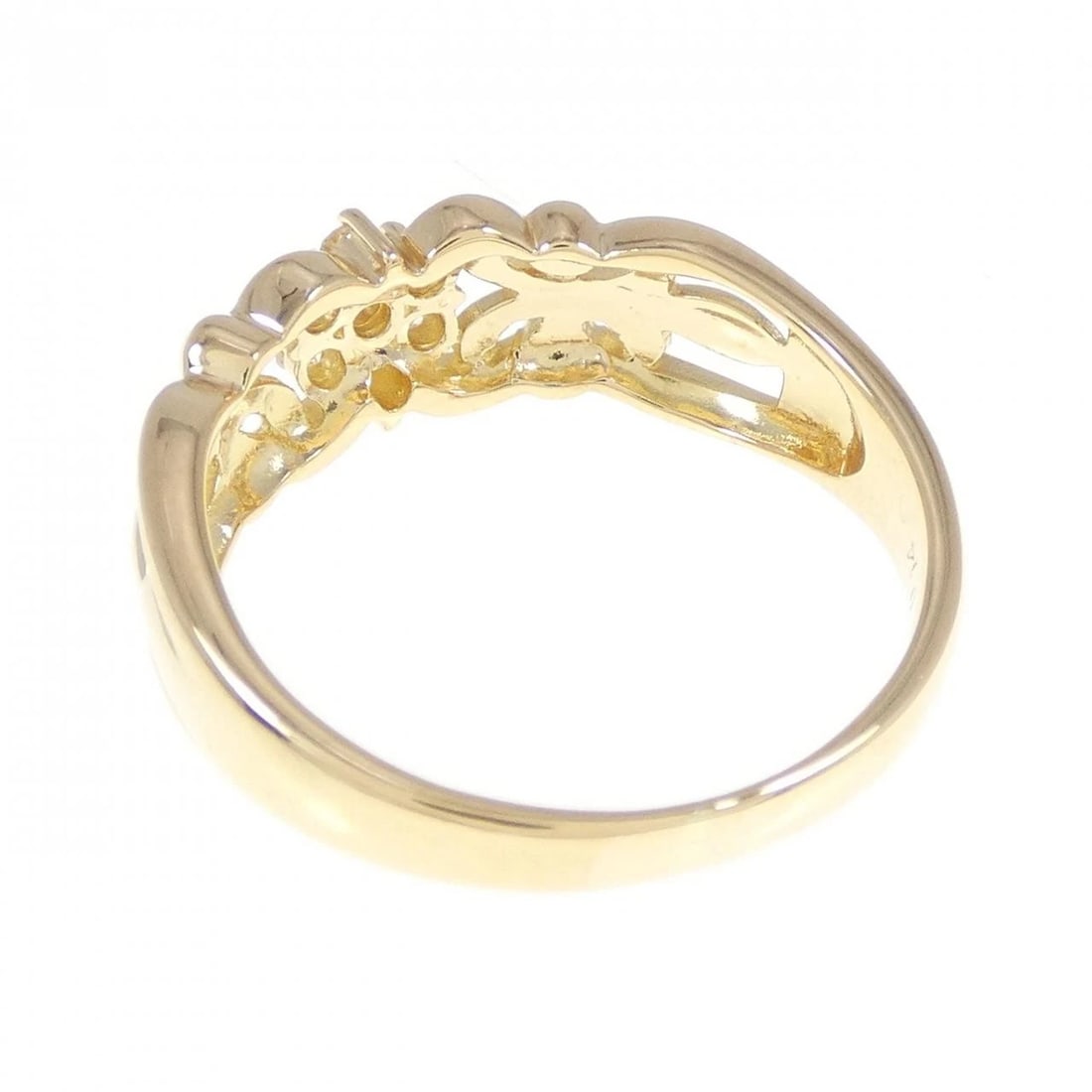 K18YG DIAMOND RING - 3