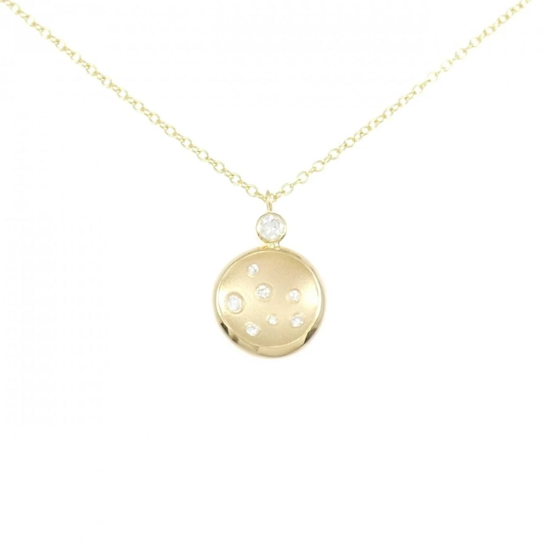 K18YG DIAMOND NECKLACE: K18YG Diamond Necklace Brand: Unbranded Type: Necklace Material: K18 Yellow Gold, Main Stone/Creation Natural Color: Yellow Gold Size: 55cm Accessories: None Accessories Notice: When
