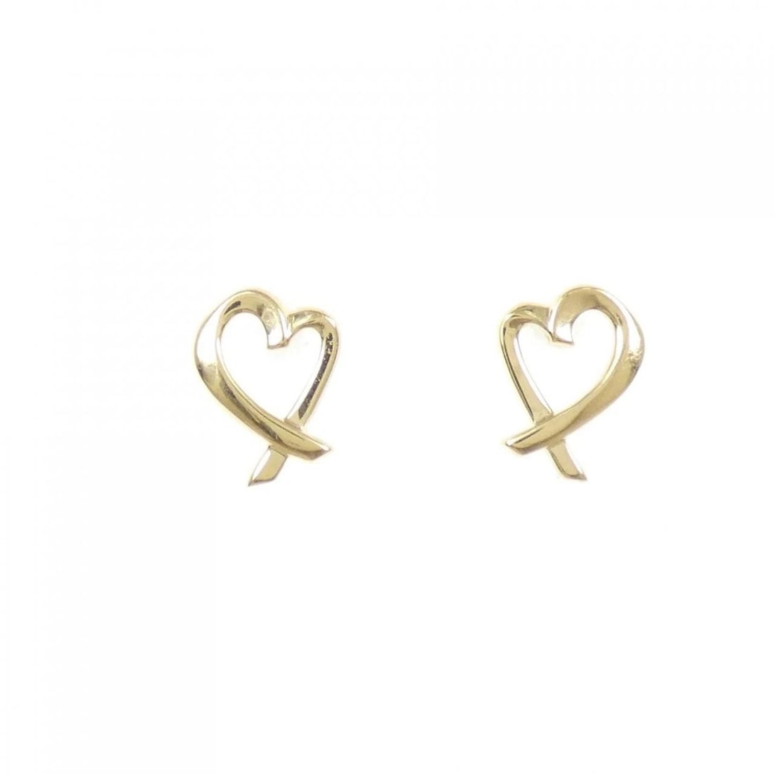 TIFFANY & CO. LOVING HEART EARRINGS: Tiffany & Co. Loving Heart Earrings Brand: Tiffany Type: Earrings Material: 750 Yellow Gold, Color: Yellow Gold Size: ActualSize HxW: 10.2mmx7.6mm Accessories: None Accessories Notice: Whe