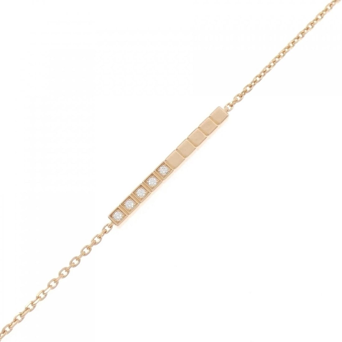 CHOPARD ICE CUBE BRACELET: Chopard Ice cube Bracelet Brand: Chopard Type: Bracelet Material: 750 Pink Gold, Main Stone/Creation Natural Color: Pink Gold Size: ActualSize Max W: 2.5mm Accessories: None Accessories