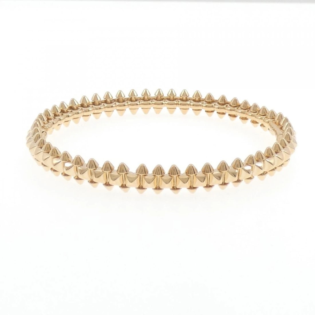 CARTIER CLASH MEDIUM BANGLE: Cartier Clash Medium Bangle Brand: Cartier Type: Bracelet Material: 750 Pink Gold, Color: Pink Gold Size: ActualSize Max W: 7.8mm Size18cm(18) Accessories: None Accessories Notice: When