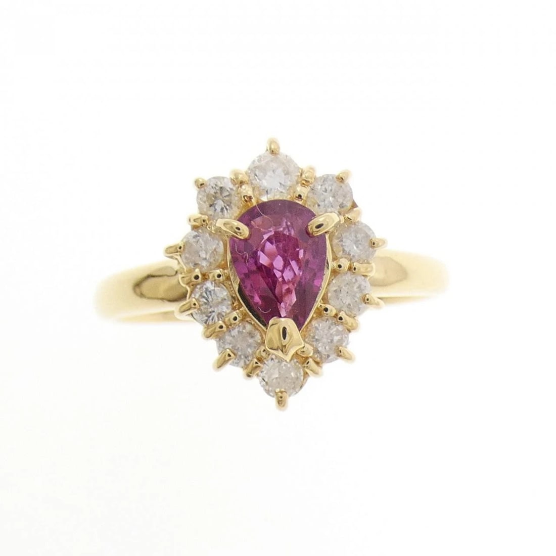K18YG RUBY RING - 2