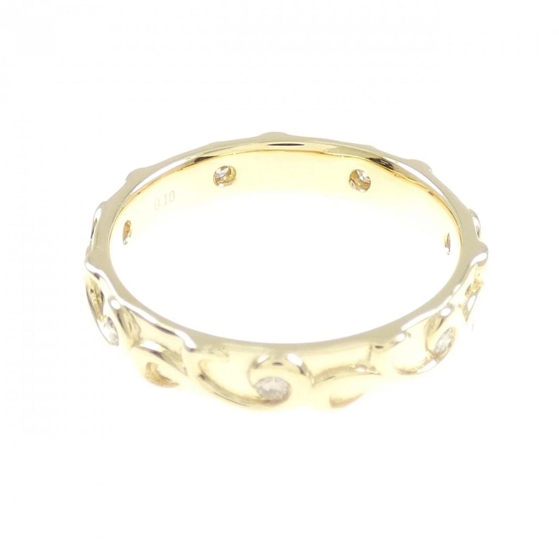 K18YG DIAMOND RING - 3