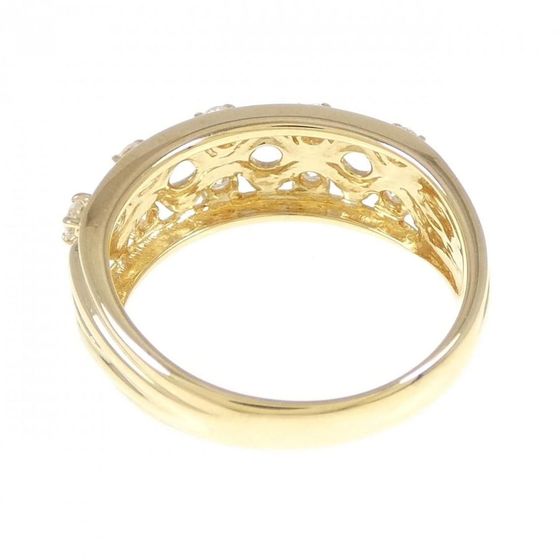 K18YG DIAMOND RING: K18YG Diamond Ring Brand: Unbranded Type: Ring Material: K18 Yellow Gold, Main Stone/Creation Natural Color: Yellow Gold Size: 6-6.5 ( US size) Accessories: None Accessories Notice: When p