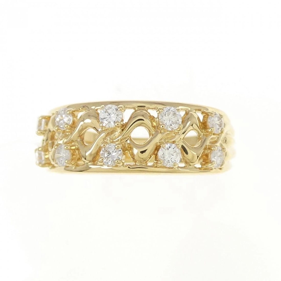 K18YG DIAMOND RING - 2