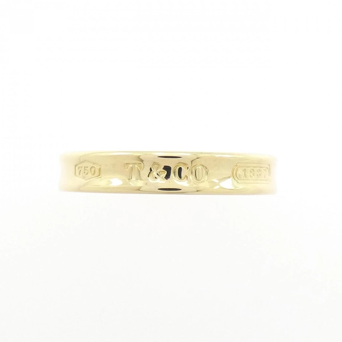 TIFFANY & CO. NARROW RING: TIFFANY & Co. Narrow Ring Brand: TIFFANY&Co. Type: Ring Material: 750 yellow gold, Color: yellow gold Size: US 9.25 Accessories: None Accessories Notice: When purchasing pre-owned goods,