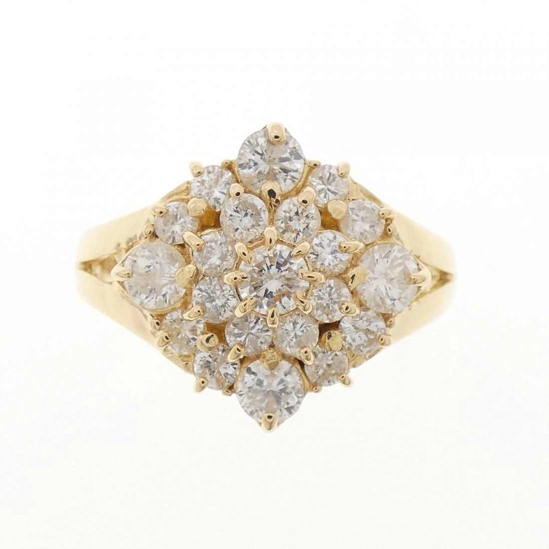 K18YG DIAMOND RING - 2