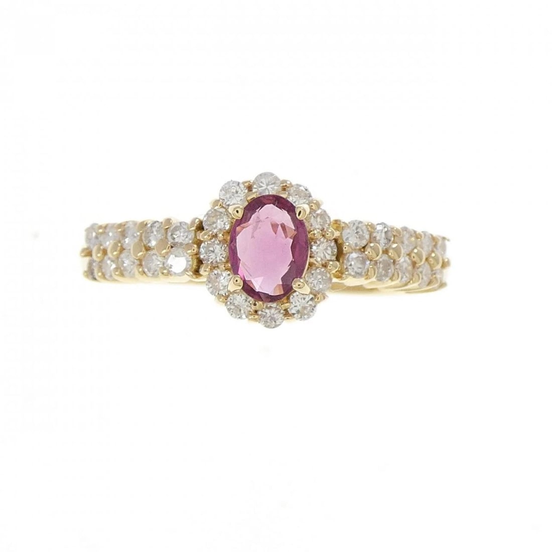 K18YG RUBY RING - 2