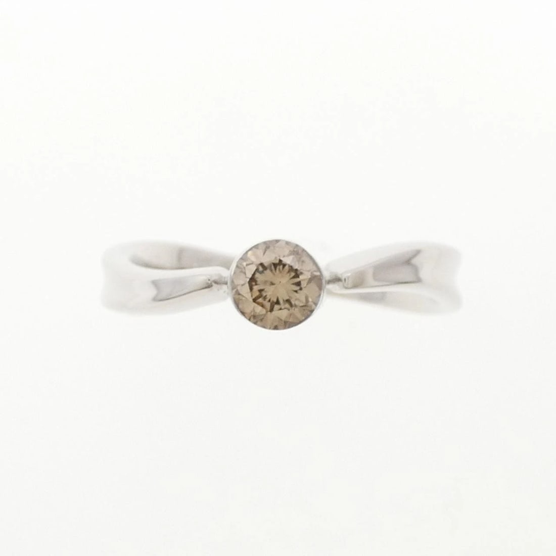 K18WG DIAMOND RING - 2