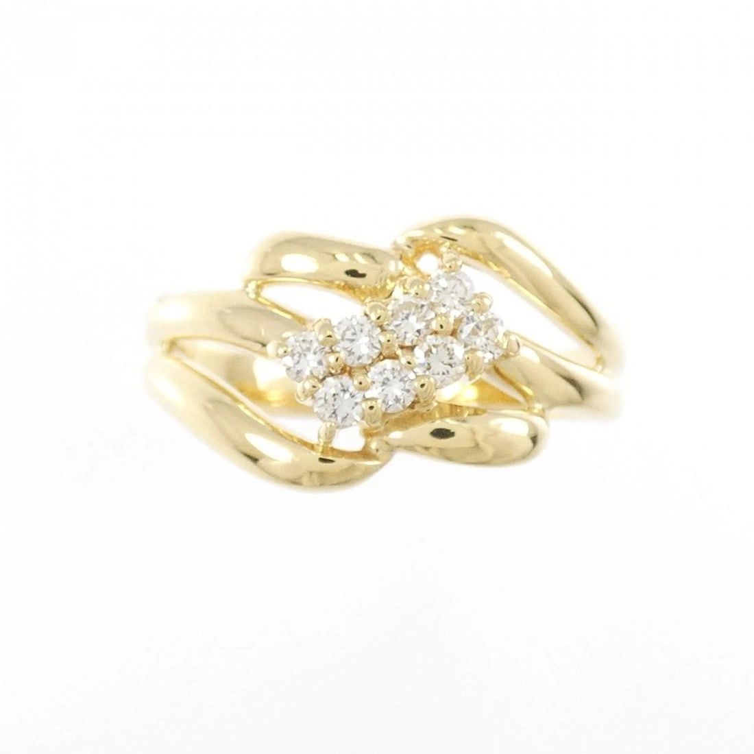 K18YG DIAMOND RING - 2