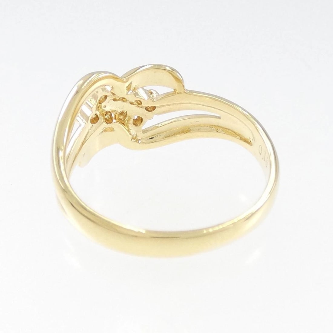 K18YG DIAMOND RING - 3