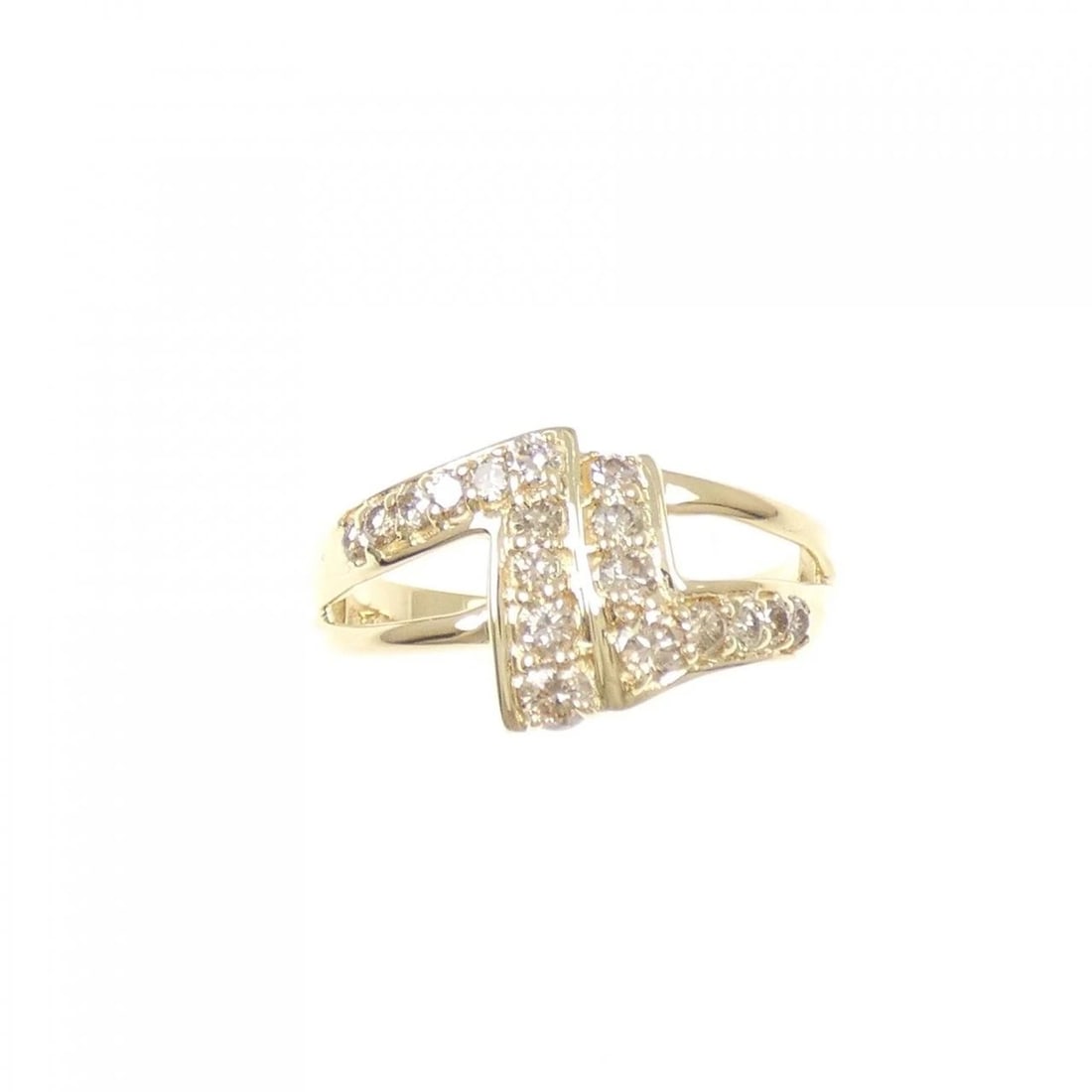K18YG DIAMOND RING - 2