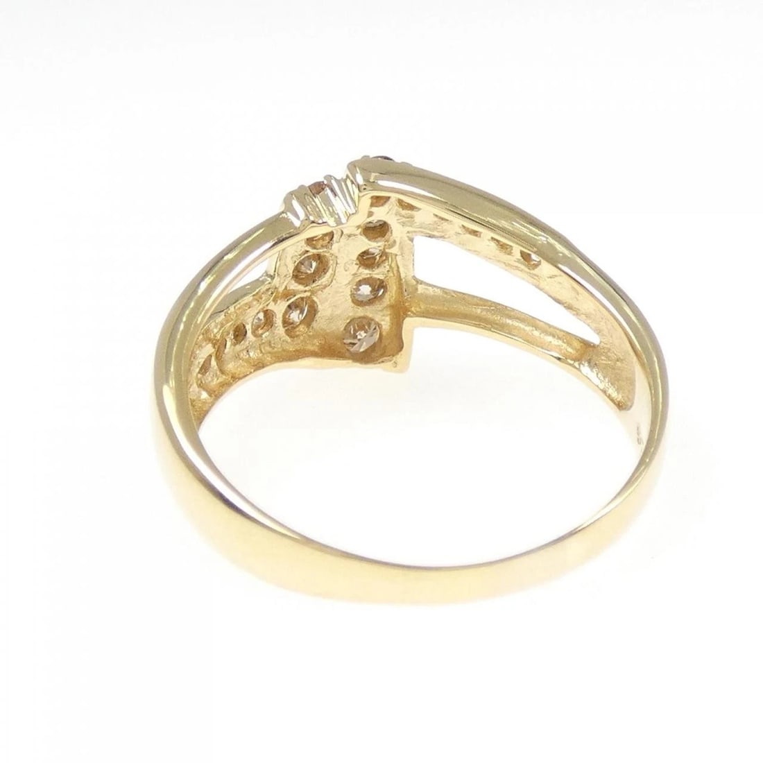 K18YG DIAMOND RING - 3