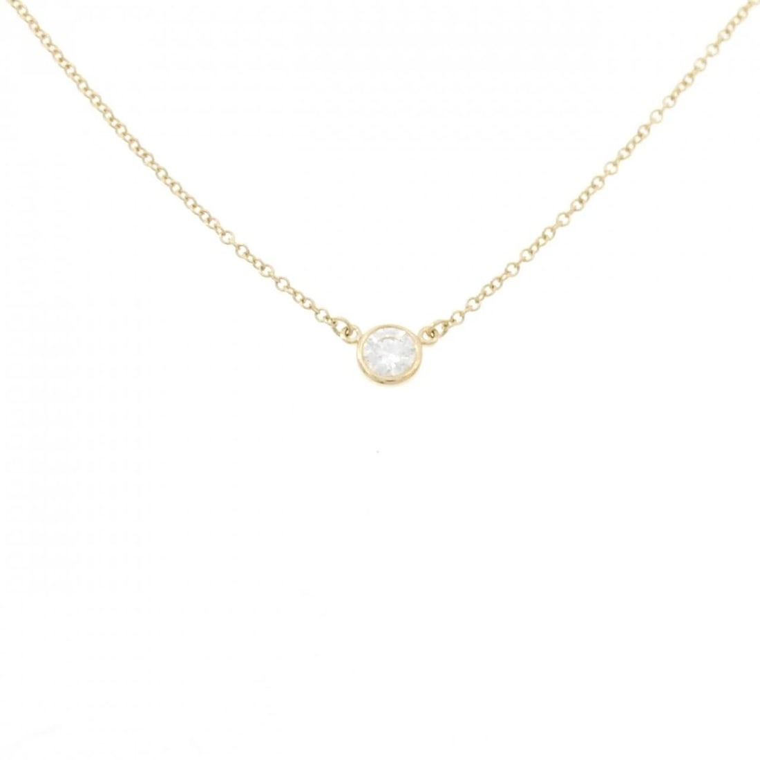 TIFFANY & CO. BY THE YARD NECKLACE: Tiffany & Co. By the Yard Necklace Brand: Tiffany Type: Necklace Material: 750 Yellow Gold, Main Stone/Creation Natural Color: Yellow Gold Size: ActualSize Diameter: 4.8mm Chain Max. W: 1.1mm 