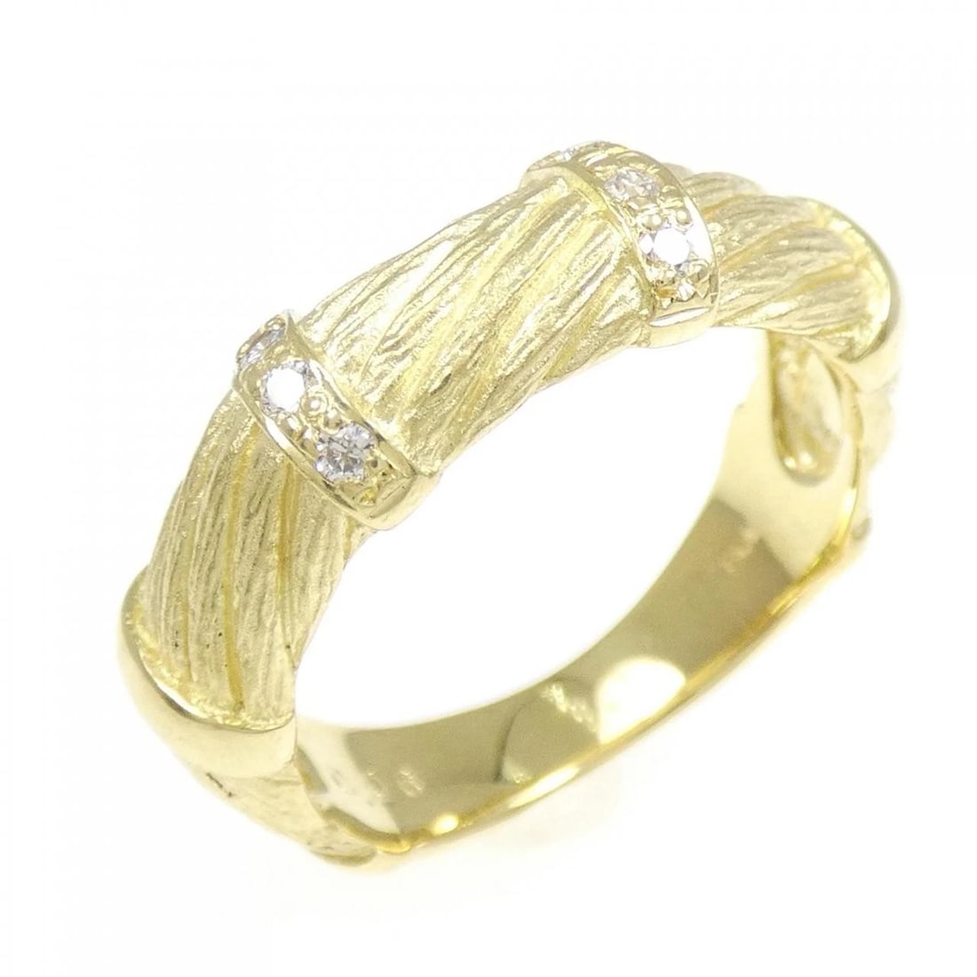 K18YG DIAMOND RING