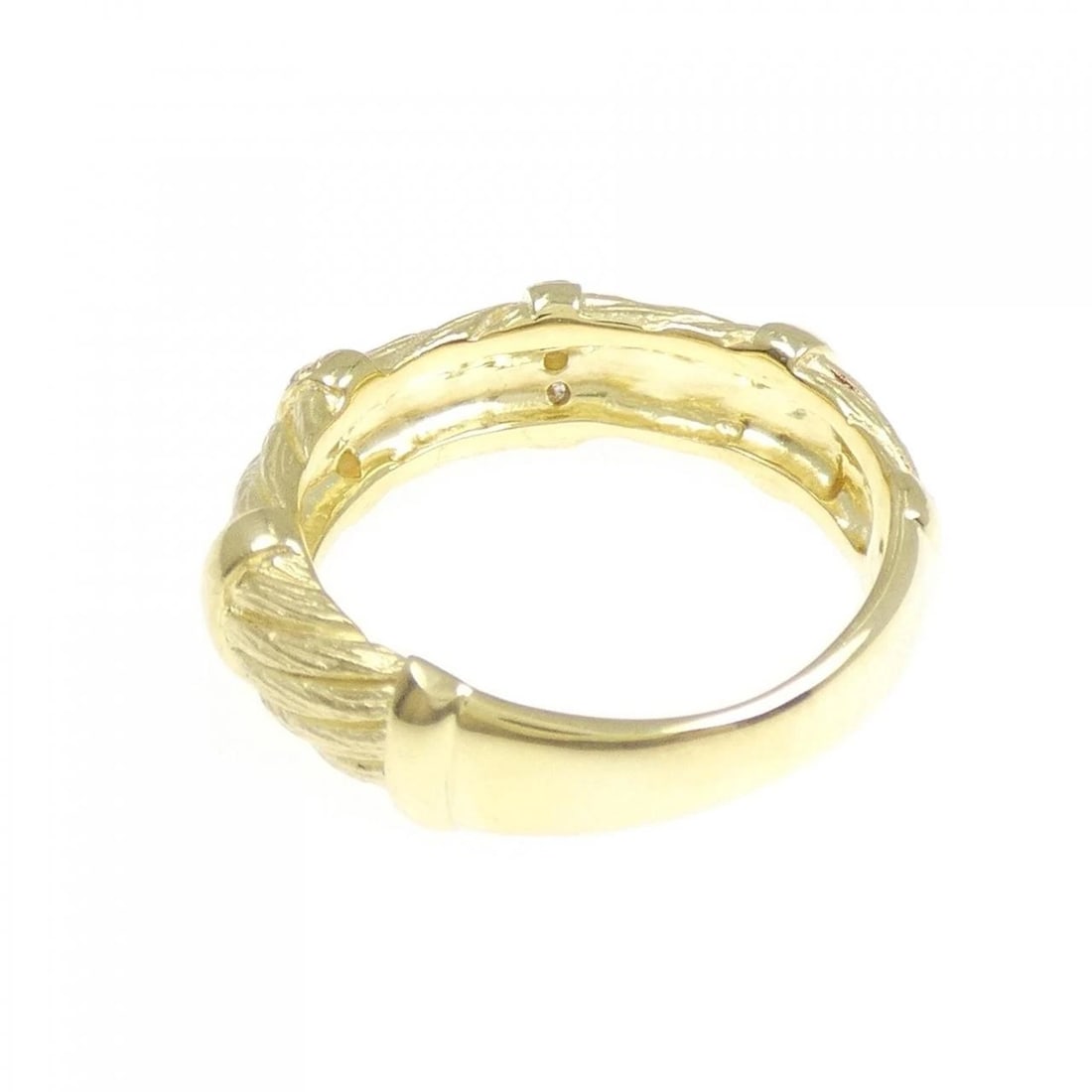 K18YG DIAMOND RING - 3