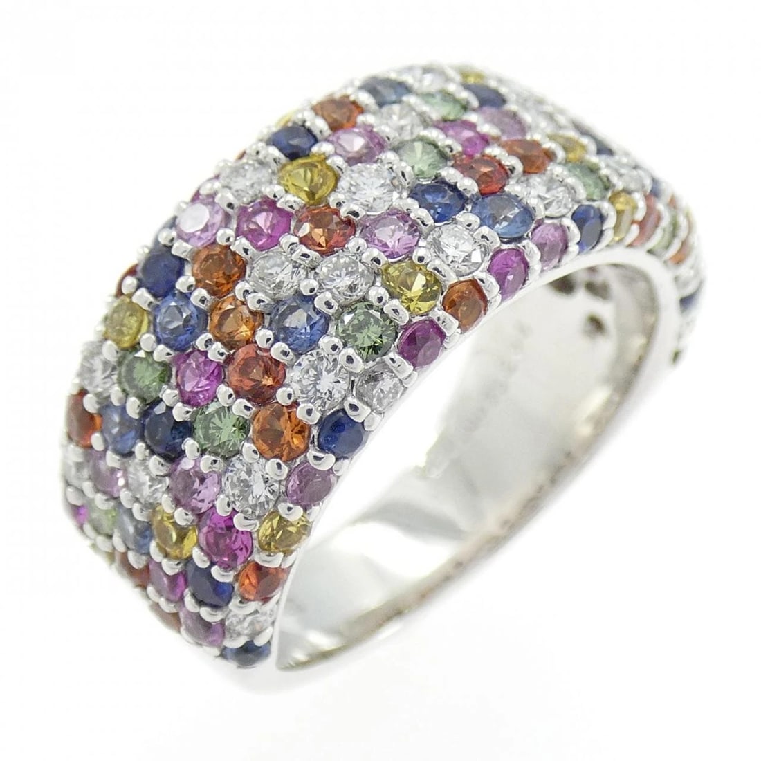 PONTE VECCHIO SAPPHIRE RING: Ponte Vecchio Sapphire Ring Brand: Ponte Vecchio Type: Ring Material: K18 White Gold, Main Stone/Creation Main Stone SapphireSide Stone Diamond Color: White Size: 6-6.5 (US size) Accessories: Non