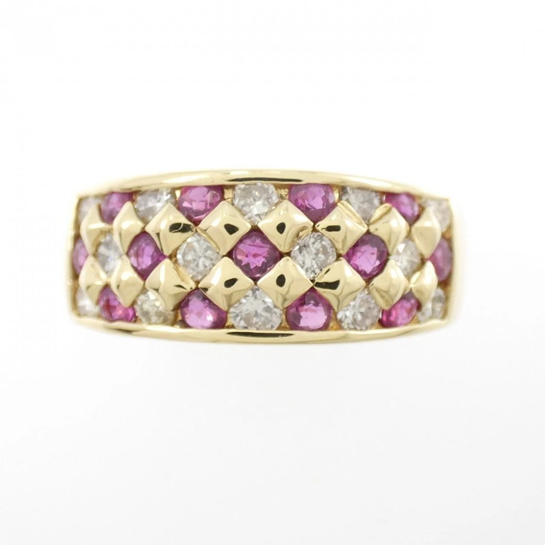 K18YG RUBY RING - 2