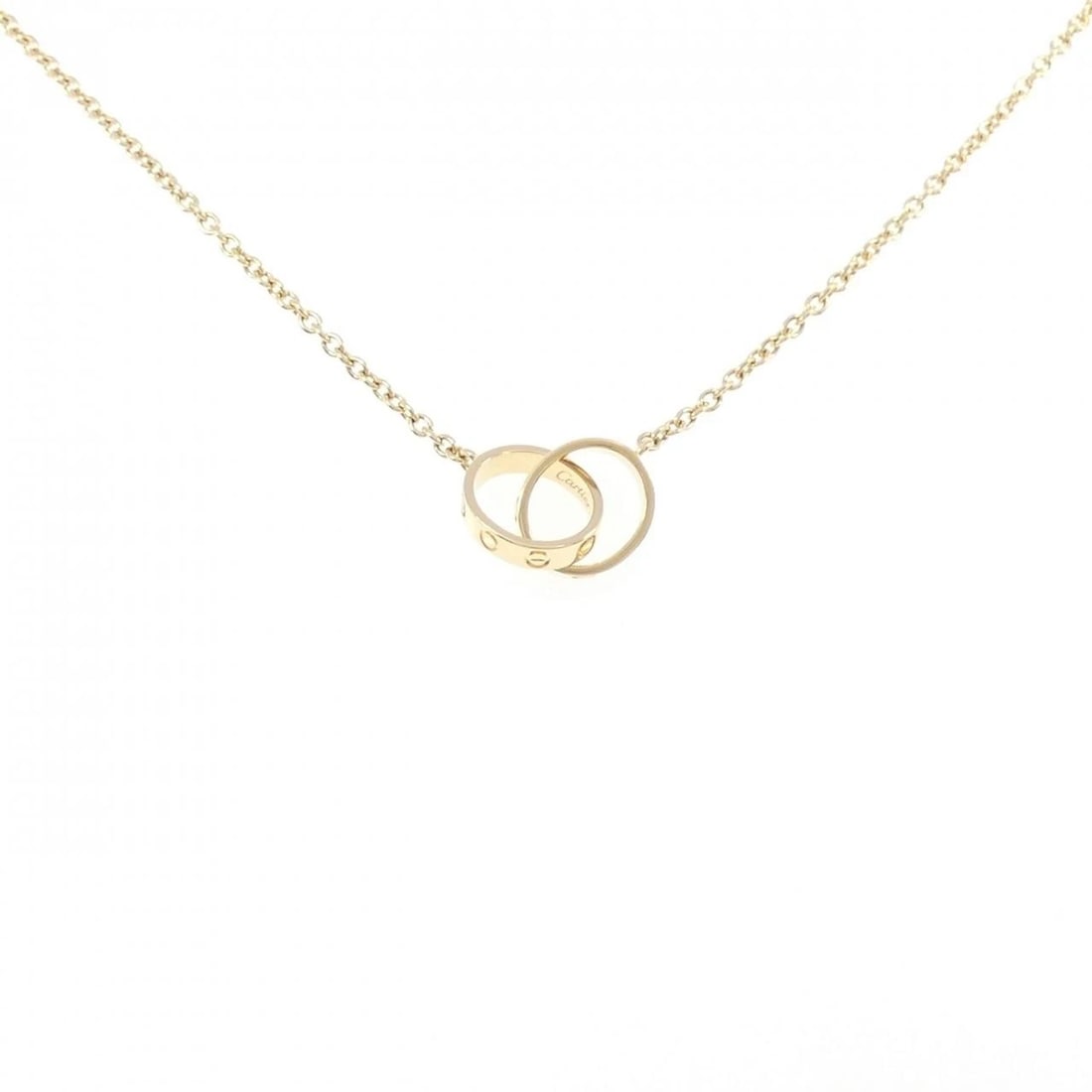 CARTIER BABY LOVE NECKLACE: Cartier Baby Love Necklace Brand: Cartier Type: Necklace Material: 750 Yellow Gold, Color: Yellow Gold Size: ActualSize Max W: 9.6mm Chain Max. W: 1.7mm Size41cm Accessories: None Accessories