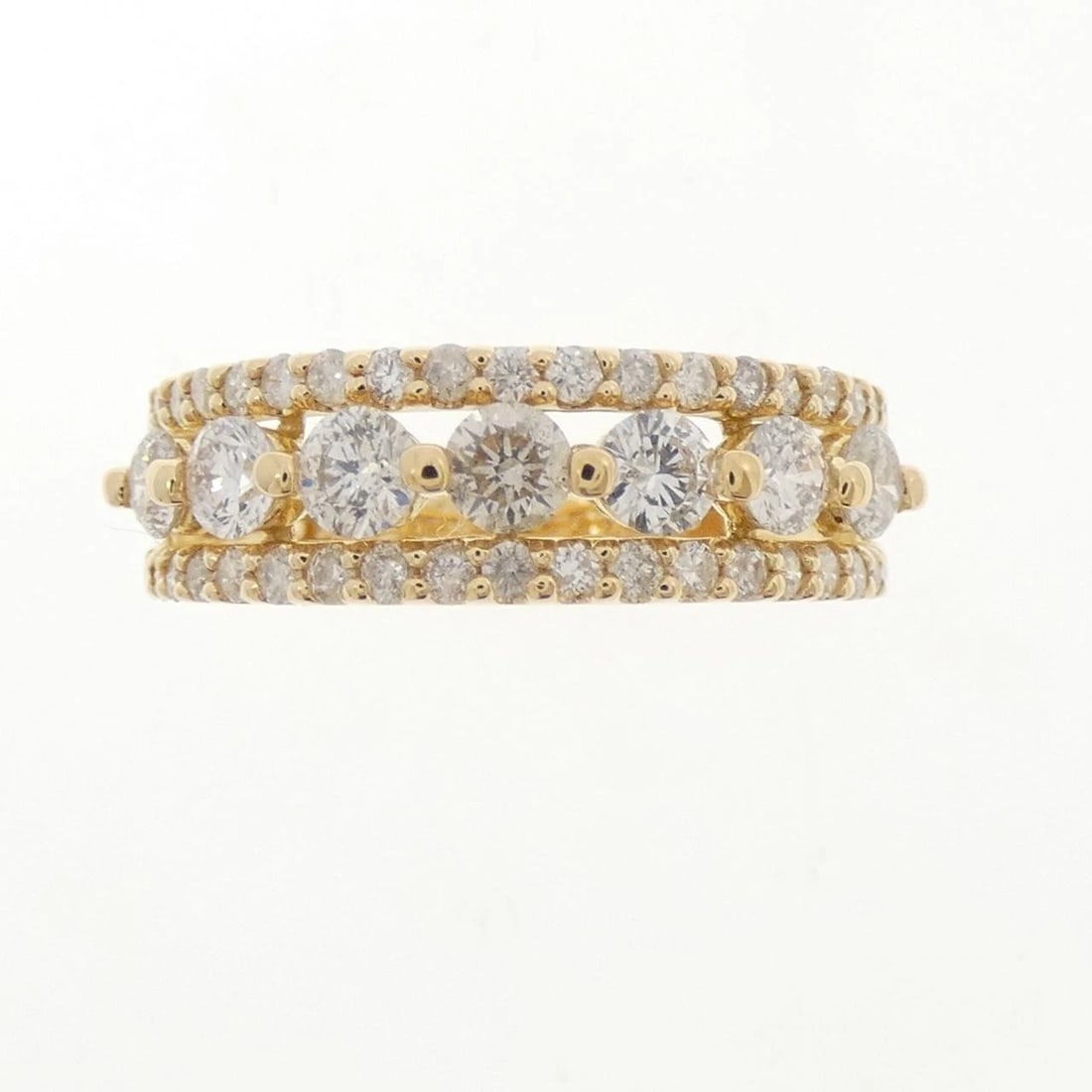 K18YG DIAMOND RING - 2