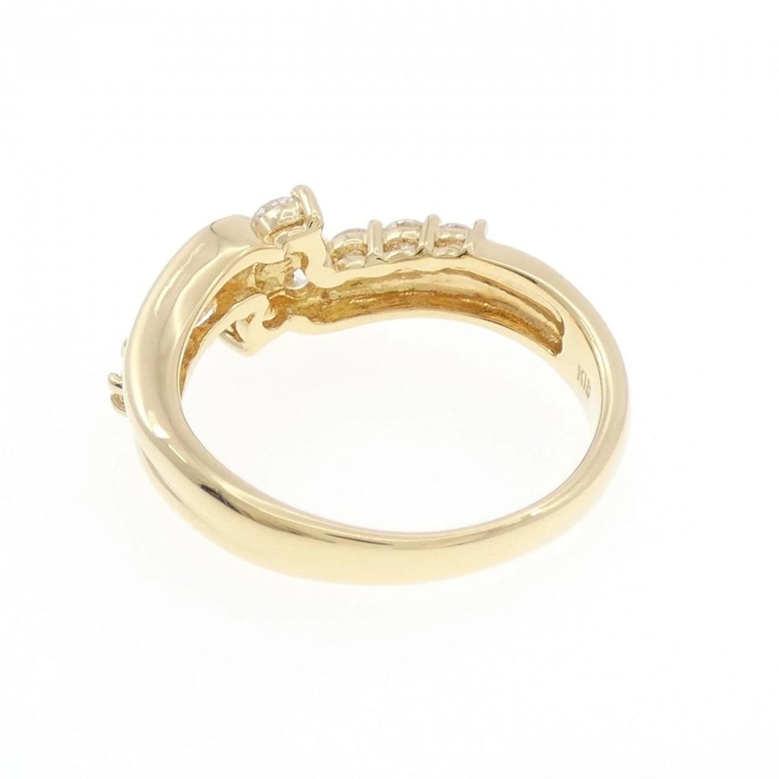 K18YG DIAMOND RING - 3