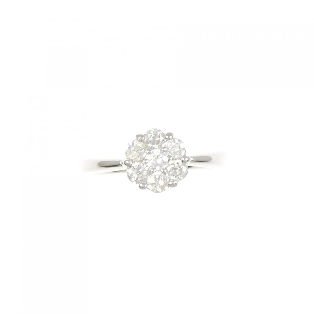 PT900 FLOWER DIAMOND RING - 2