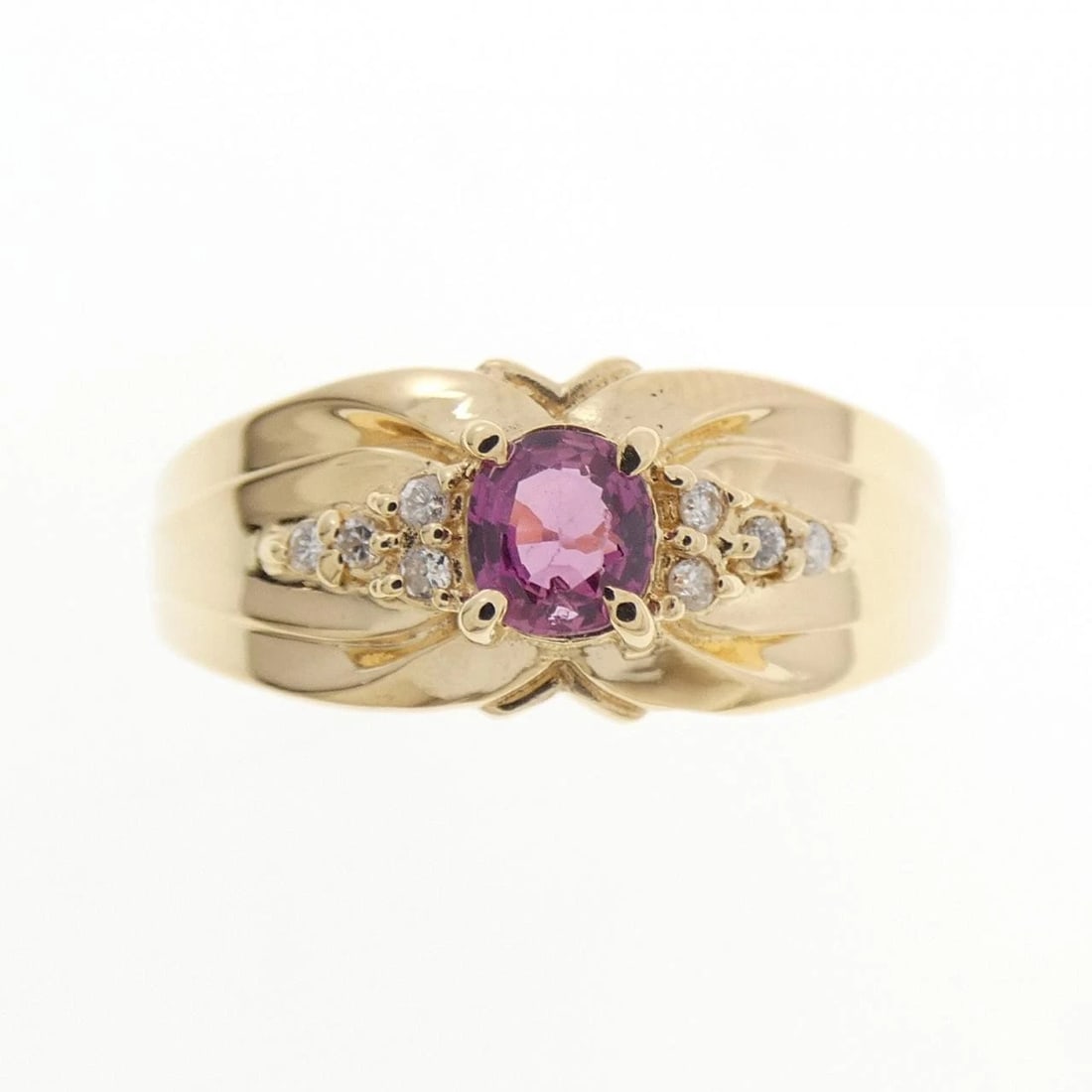 K18YG RUBY RING - 2
