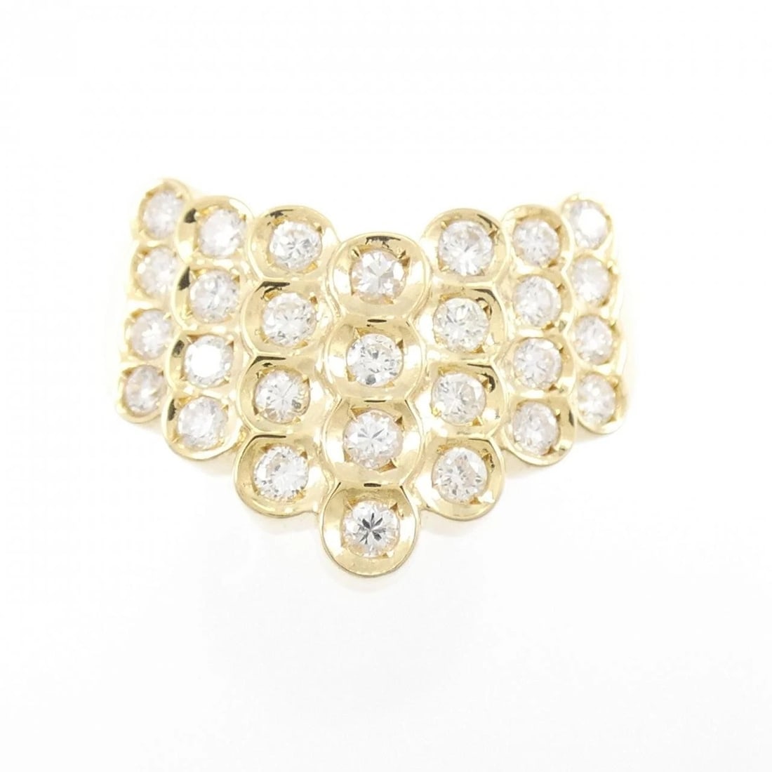 K18YG DIAMOND RING - 2