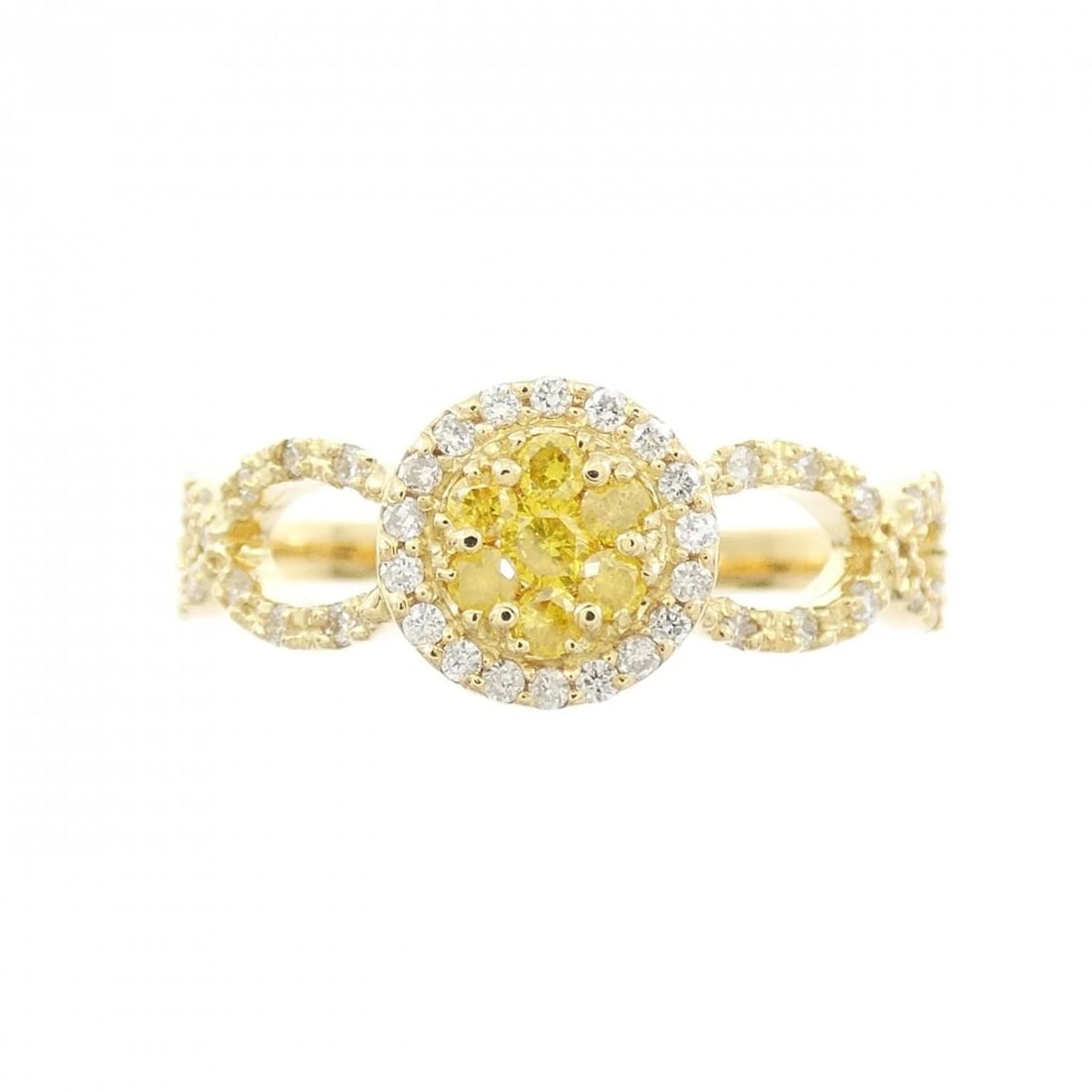 K18YG DIAMOND RING - 2