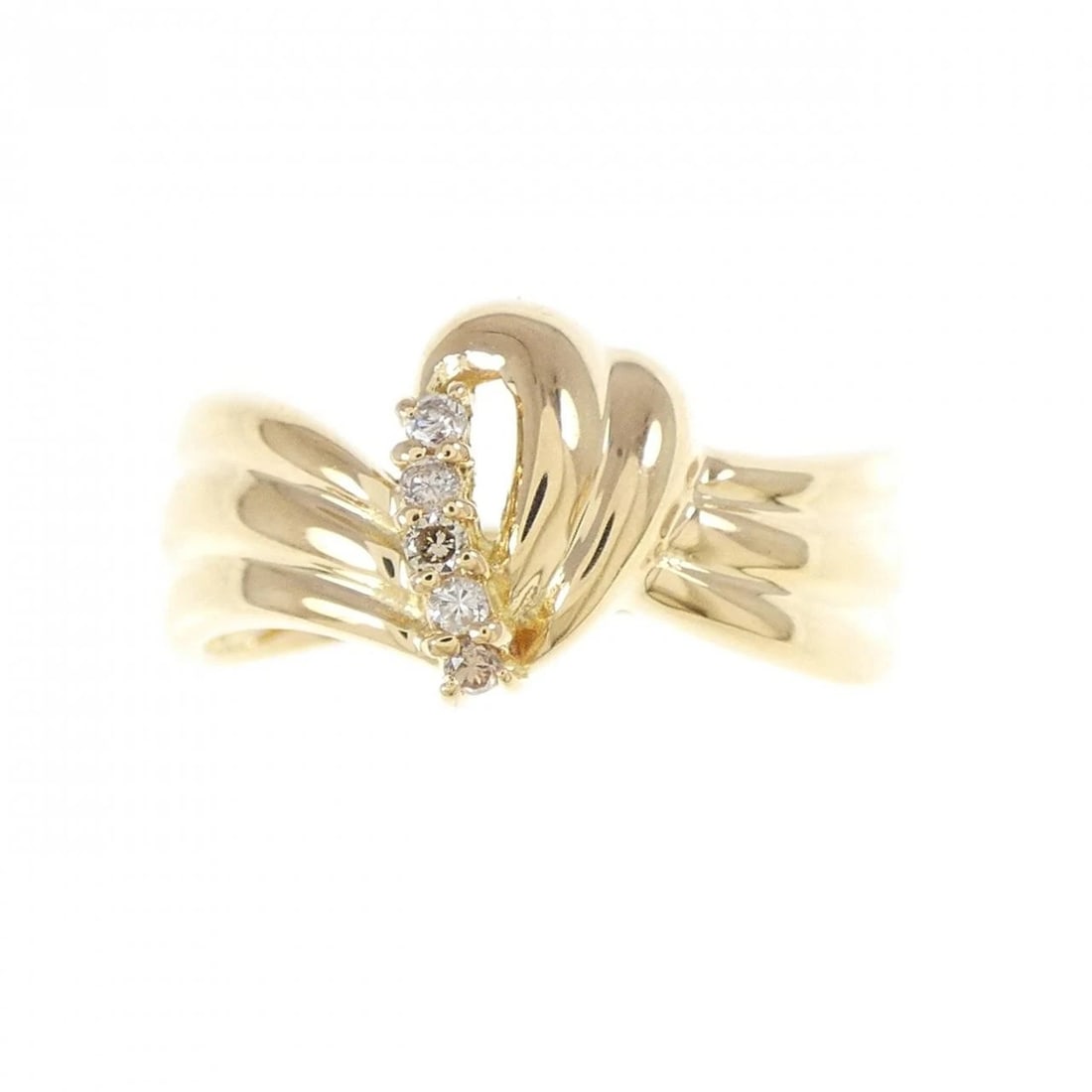 K18YG DIAMOND RING - 2