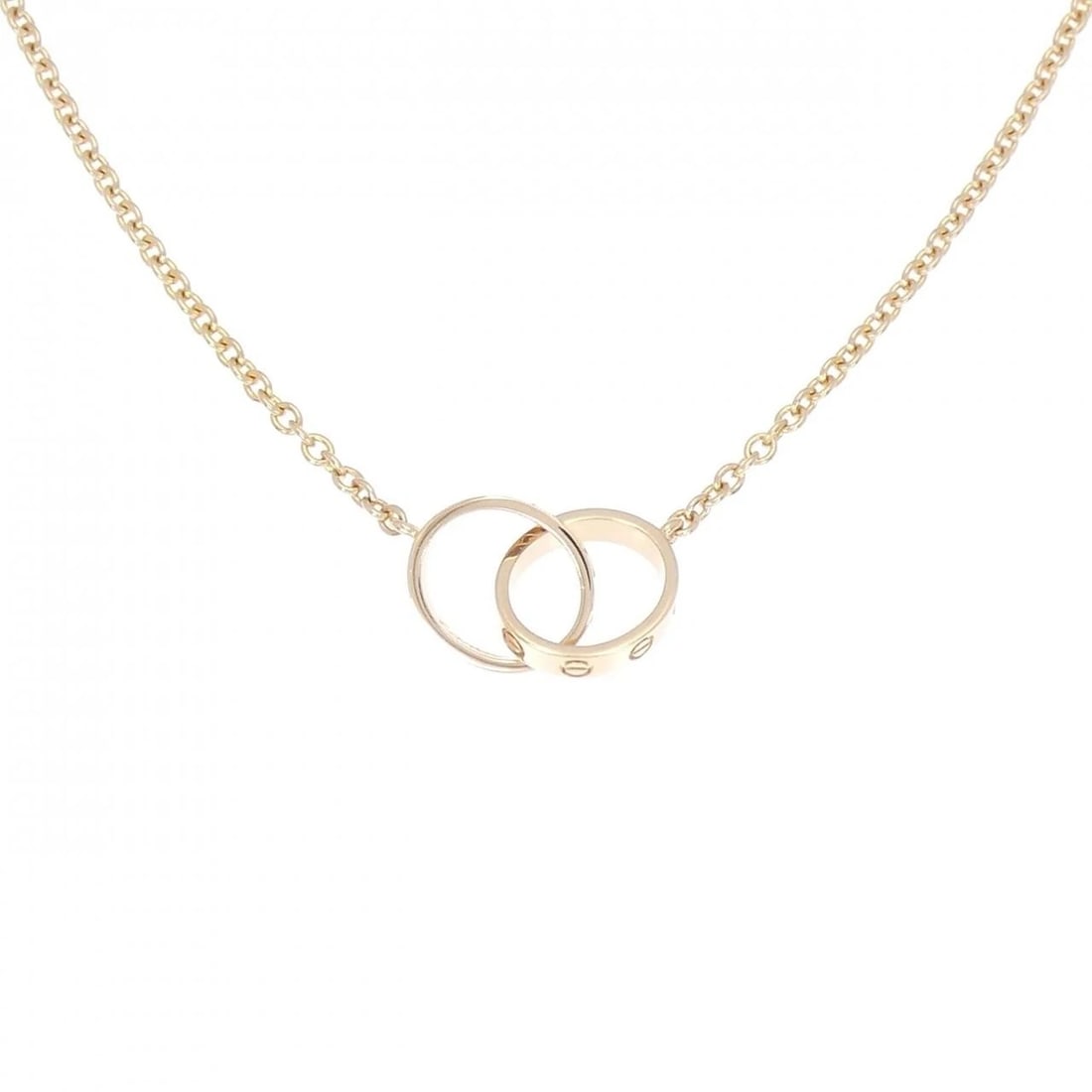 CARTIER BABY LOVE NECKLACE: Cartier Baby Love Necklace Brand: Cartier Type: Necklace Material: 750 Pink Gold, Color: Pink Gold Size: ActualSize Diameter: 9.7mm Chain Max. W: 1.8mm Size44cm Accessories: None Accessories