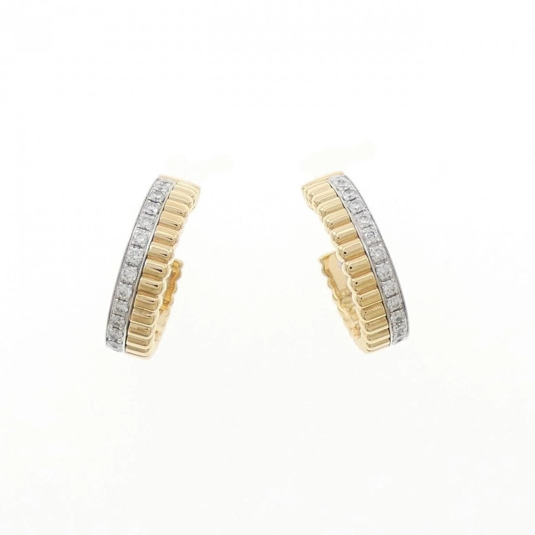 BOUCHERON QUATRE RADIANT EARRINGS: Boucheron Quatre Radiant Earrings Brand: Boucheron Type: Earrings Material: 750 Yellow Gold 750 White Gold, Main Stone/Creation Natural Color: Yellow Gold White Gold Size: ActualSize HxW: