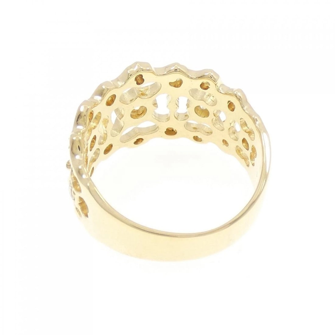 K18YG DIAMOND RING - 3