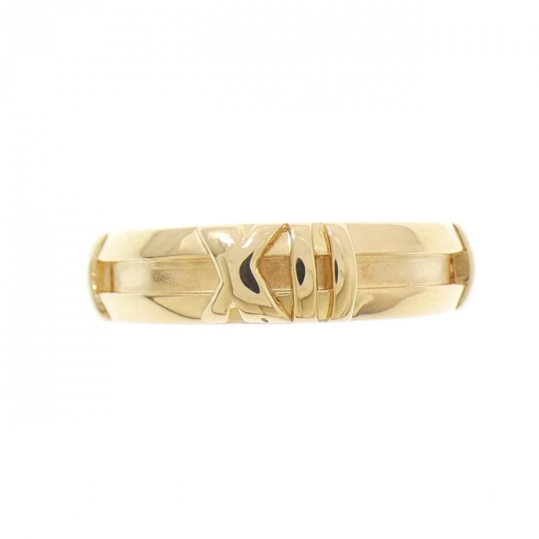 TIFFANY ATLAS NEW MERRICK RING: Tiffany Atlas New Merrick Ring Brand: Tiffany Type: Ring Material: 750 Yellow Gold, Color: yellow gold Size: 4.5-5 (US size) Accessories: None Accessories Notice: When purchasing pre-owned