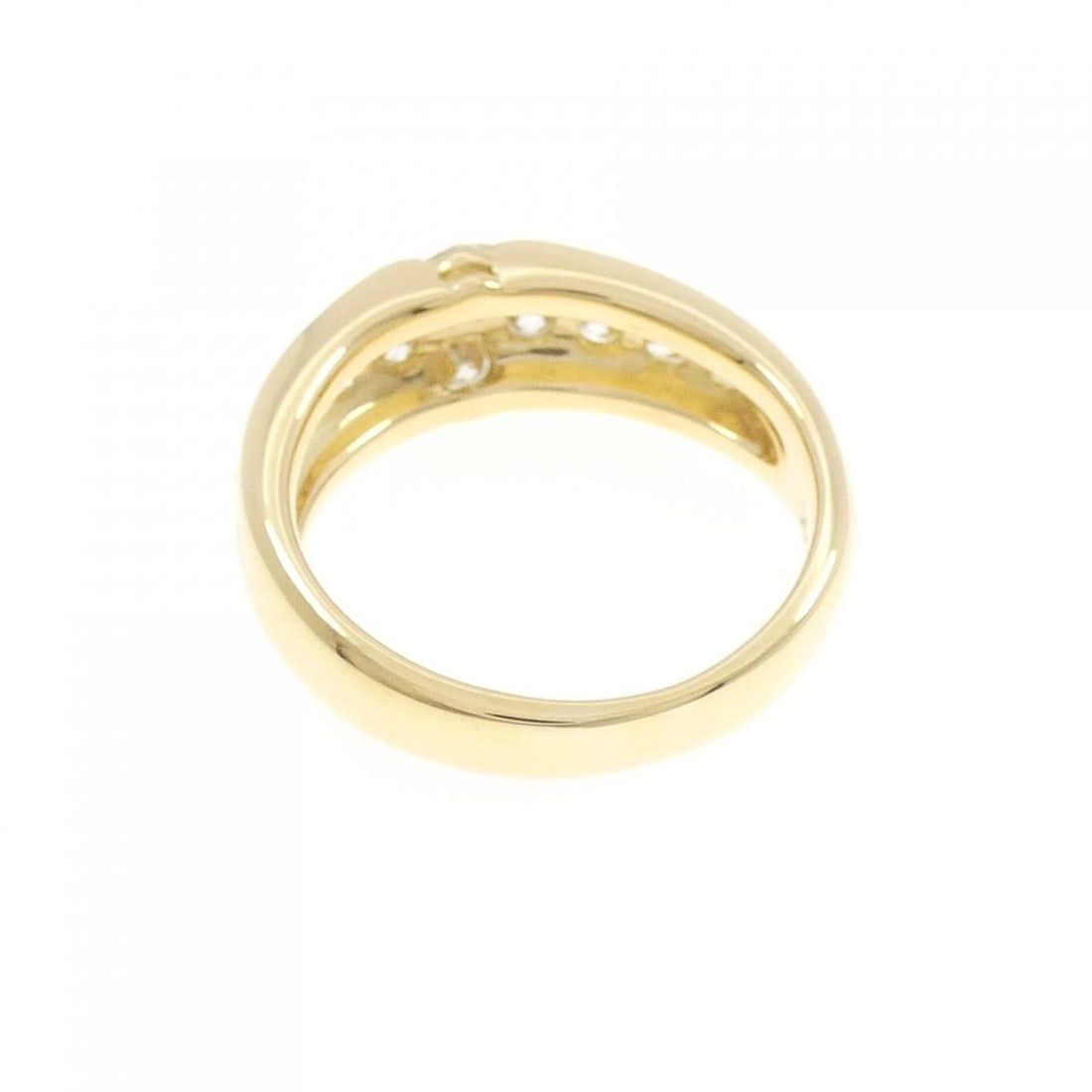 750YG DIAMOND RING: 750YG Diamond Ring Brand: Unbranded Type: Ring Material: 750 Yellow Gold, Main Stone/Creation Natural Color: Yellow Gold Size: 5 ( US size) Accessories: None Accessories Notice: When