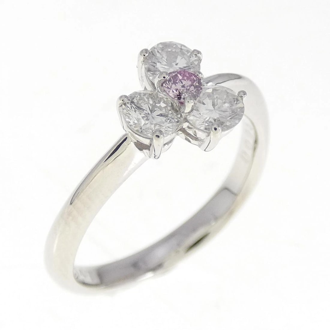PT PINK DIAMOND RING: PT Pink Diamond Ring Brand: Unbranded Type: Ring Material: Platinum, Main Stone/Creation Pink Color: White Gold Size: 5 US Accessories: None Accessories Notice: When purchasing pre-owned