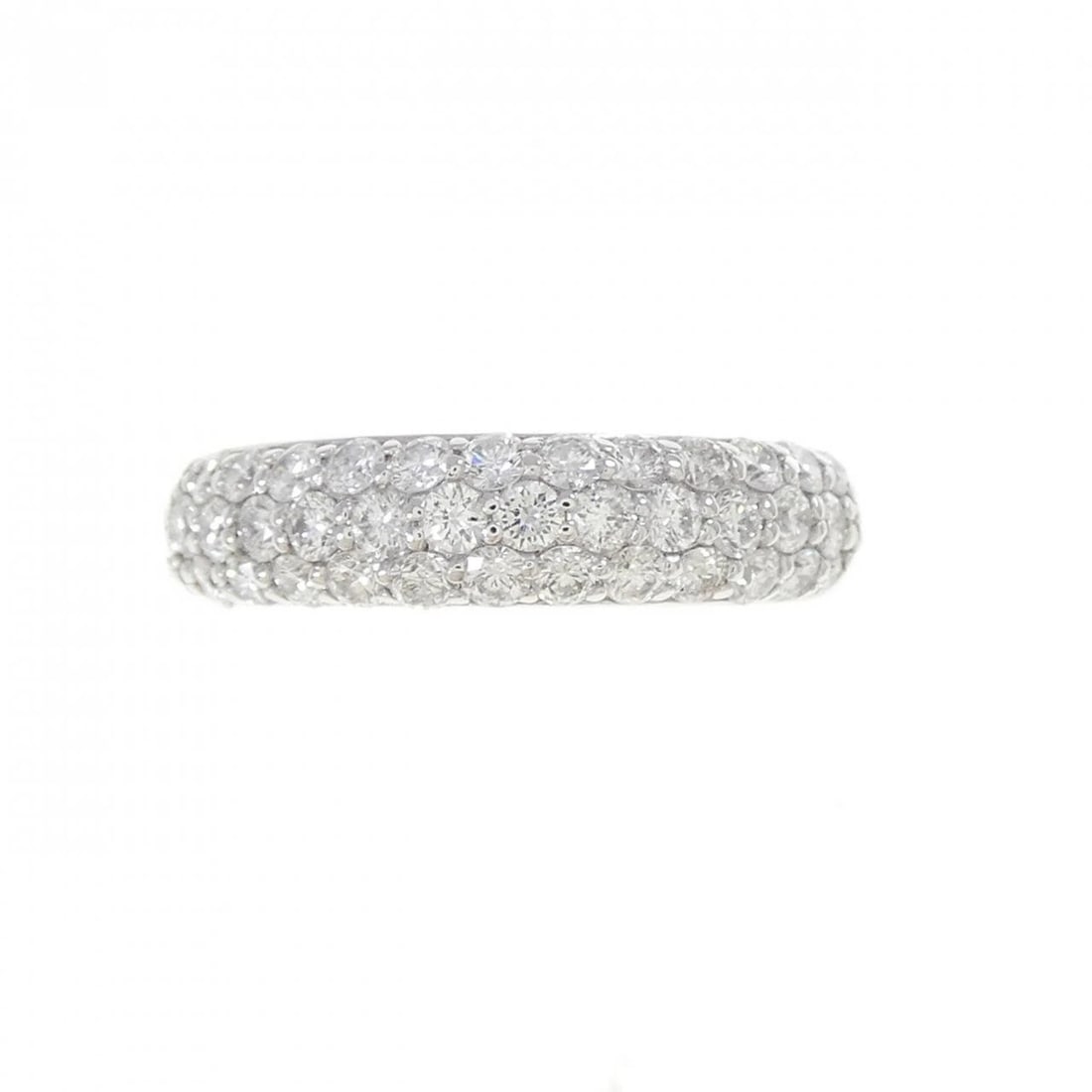 PONTE VECCHIO PAVE RING: Ponte Vecchio Pave Ring Brand: Ponte Vecchio Type: Ring Material: K18 White Gold, Main Stone/Creation Natural Color: White Size: 5 (US size) Accessories: None Accessories Notice: When purc