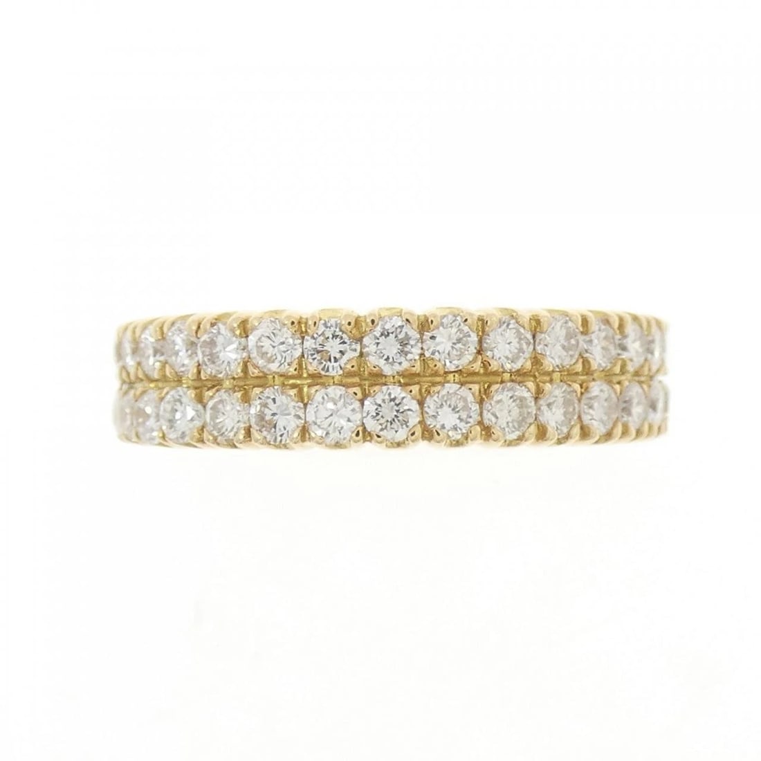K18YG DIAMOND RING: K18YG Diamond Ring Brand: Unbranded Type: Ring Material: K18 Yellow Gold, Main Stone/Creation natural Color: Yellow Gold Size: 6-6.5 US Accessories: None Accessories Notice: When purchasing
