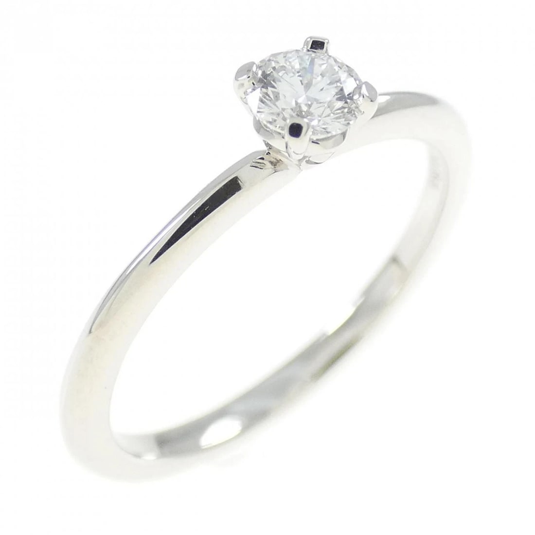 TIFFANY TRUE RING: Tiffany True Ring Brand: Tiffany Type: Ring Material: Platinum, Main Stone/Creation Natural Color: White Size: 5 (US size) Accessories: None Accessories Notice: When purchasing pre-owned g