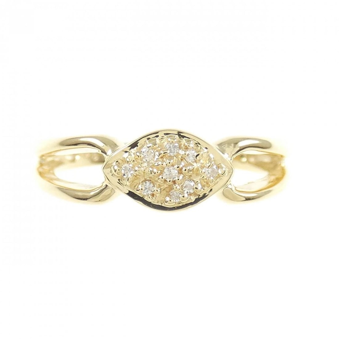K18YG DIAMOND RING - 2